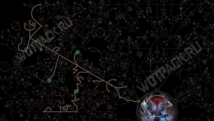 Общий вид пассивного древа друида виверны