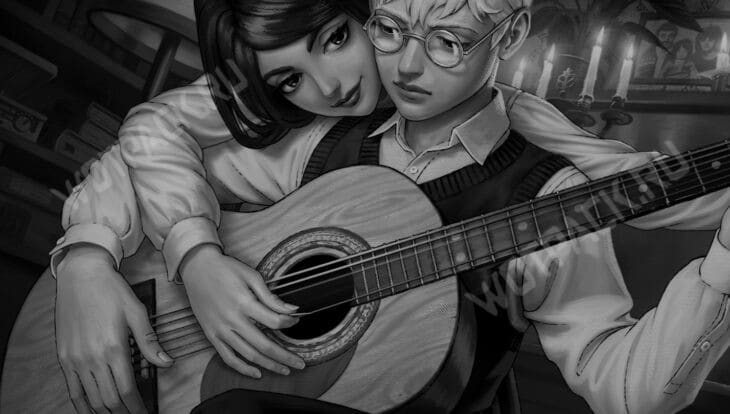 Полина проигрывает мелодию