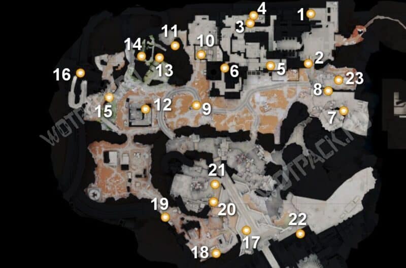 Карта для сбора аурилена на Плато Энергии