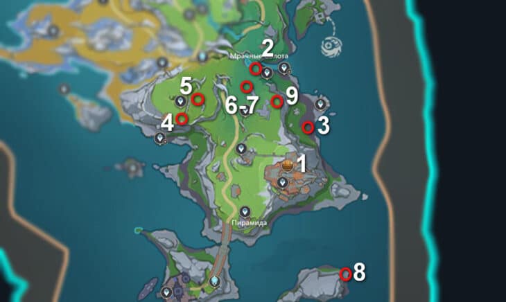 Море Пустоты в Genshin Impact: все сундуки и загадки