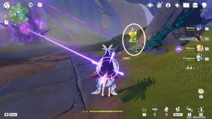 Используйте шпилецвет, чтобы получить новую способность