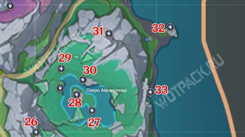 Окулусы на озере амсвартнир