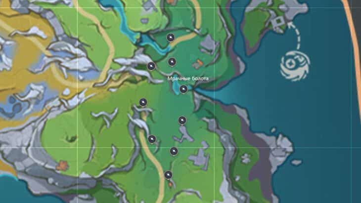 Мрачные болота в Genshin Impact: как закрыть локацию на 100%