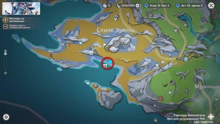 Равнина Волногона в Genshin Impact: все сундуки и загадки