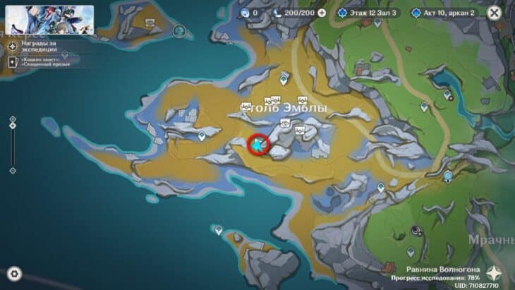 Равнина Волногона в Genshin Impact: все сундуки и загадки