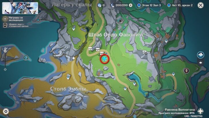 Равнина Волногона в Genshin Impact: все сундуки и загадки