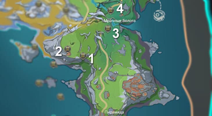 Море Пустоты в Genshin Impact: все сундуки и загадки