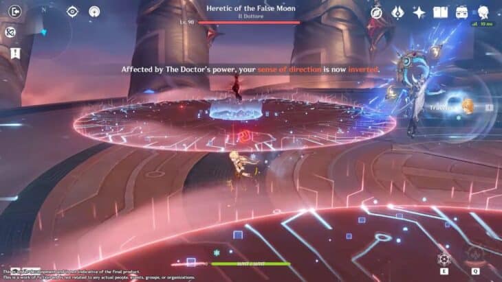 Дотторе создаёт поля на арене