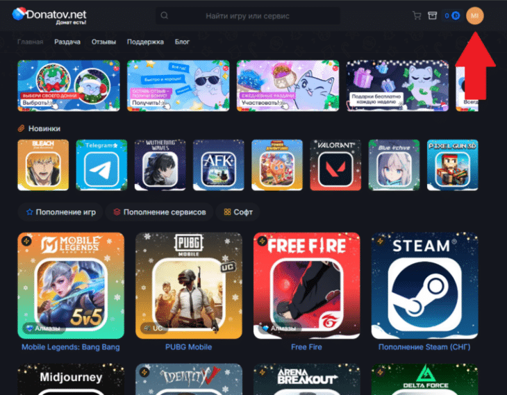 Авторизация на донатов.нет