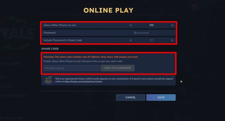 Открытие мира для мультиплеера