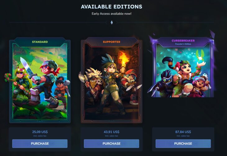 Все издания Hytale и цены на них с официального сайта