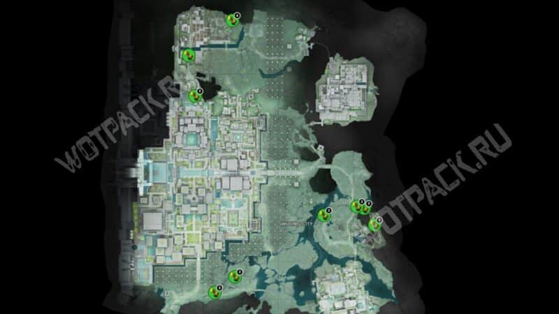 Карта песчанолиста в Улине