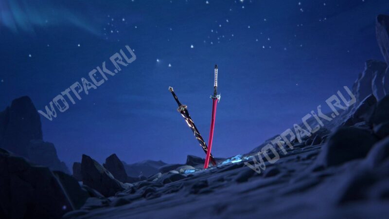 Мечи Кафки и Блэйда, воткнутые в землю