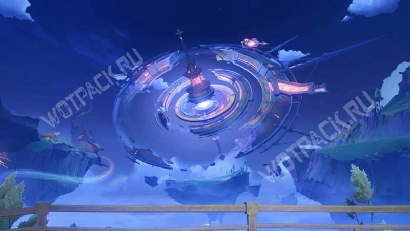 Парящая станция в обители Нод-Края