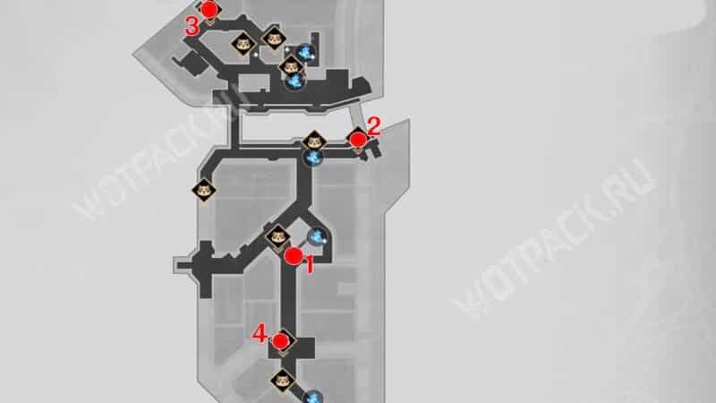 Карта прыжков 3 сложности в Двумернии