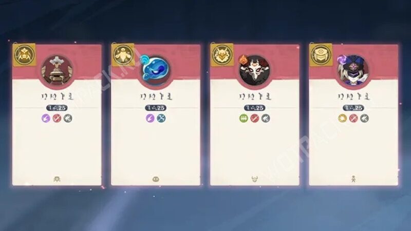 Карточки монстров