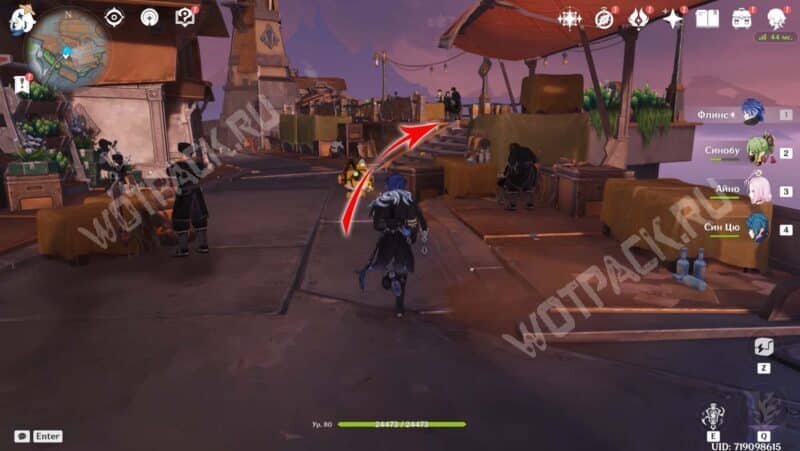 Проход к обеденной террасе в Пирамиде