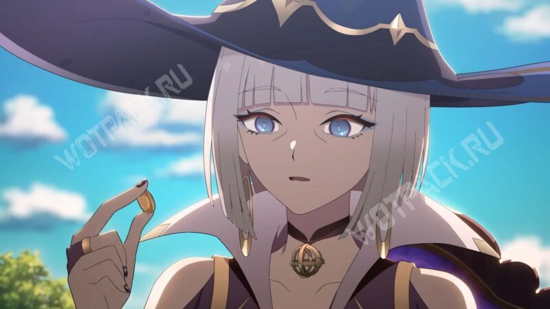 Барбалет держит монету пальцами