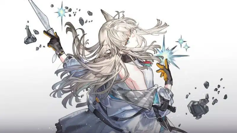 Перлика разбивает осколки мечом