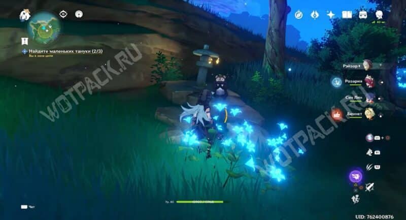 Тануки-баяси в лесу в Genshin Impact: как найти маленьких тануки и разрушить барьер