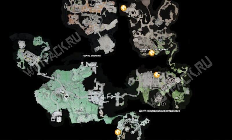 Расположение всех ремонтных схем в Долине 4