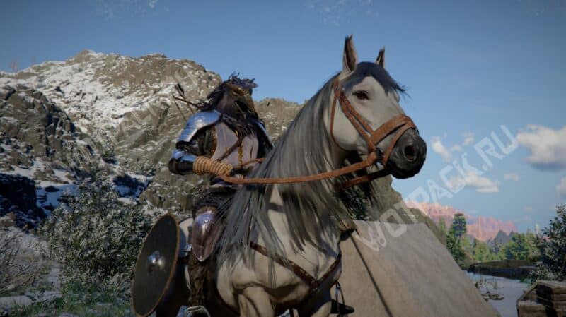 Клифф верхом на легендарном сером коне