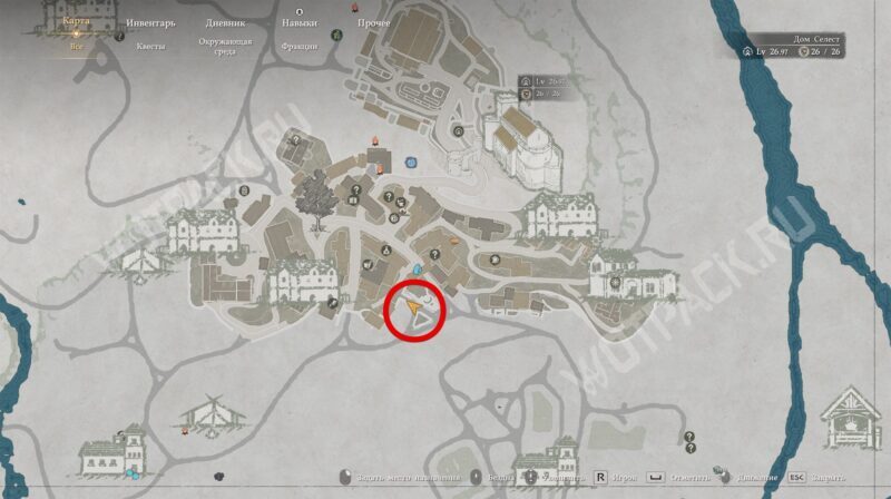 Расположение листовки &laquo;Разыскивается: Бянка&raquo; на карте Эрнанда