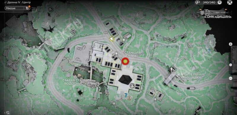 Место начала квеста Доброта на вес золота на карте