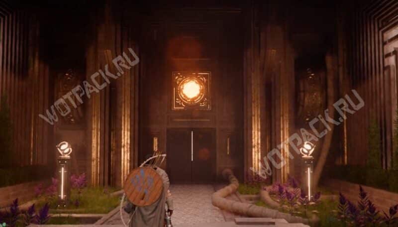 Желтый кристалл и перекрытый проход в Коридоре бездны