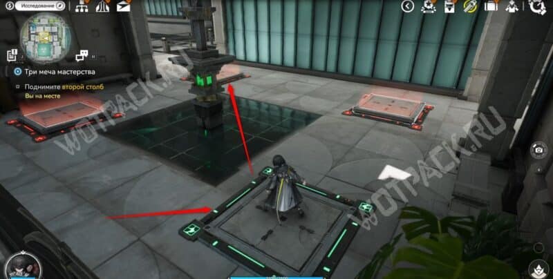 Первая и вторая плитка (второй столб)