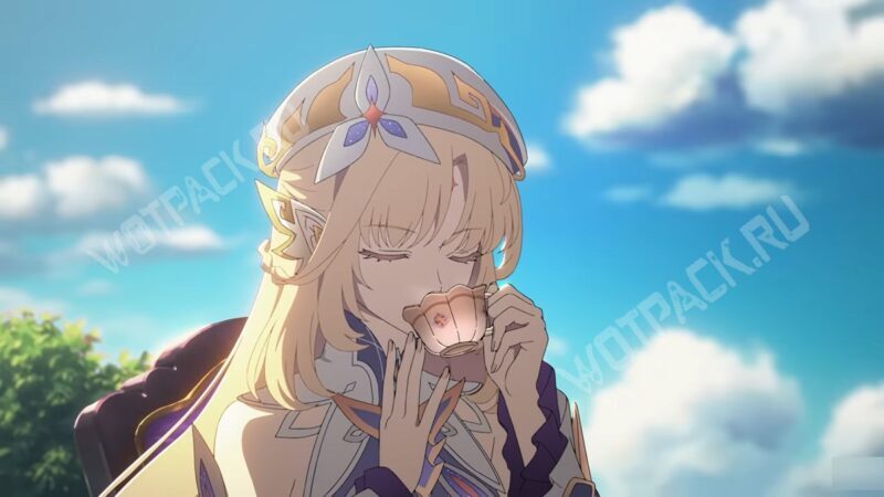 Николь пьёт чай