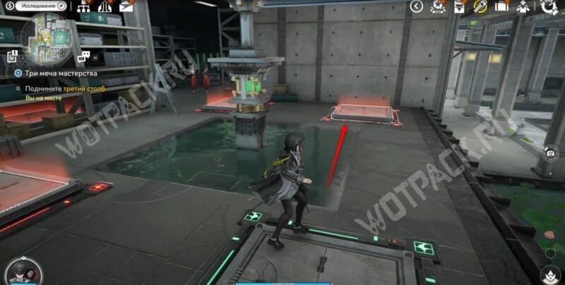 Первая и вторая плитки (третий столб)