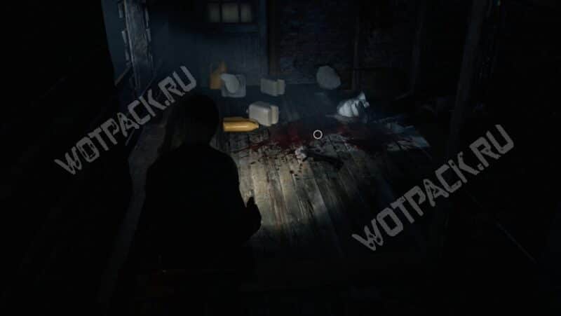 Дробовик на полу чердака