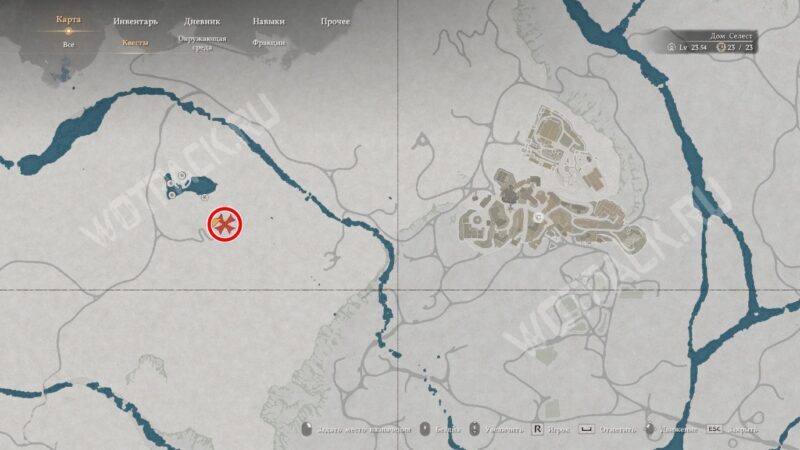 Расположение мастерской Килнден