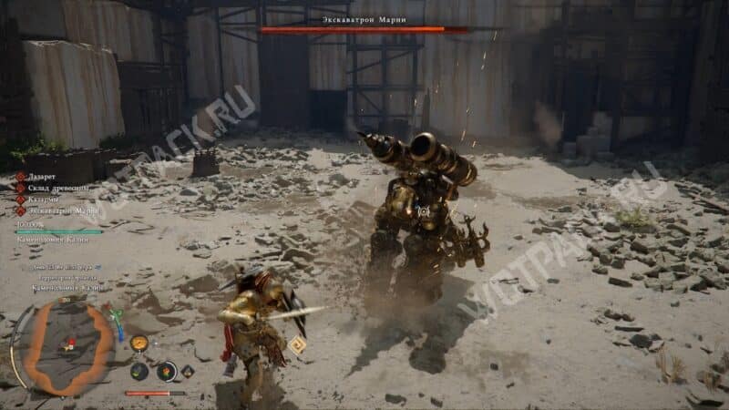Экскаватрон Марни в Crimson Desert: как уничтожить машину каменоломни