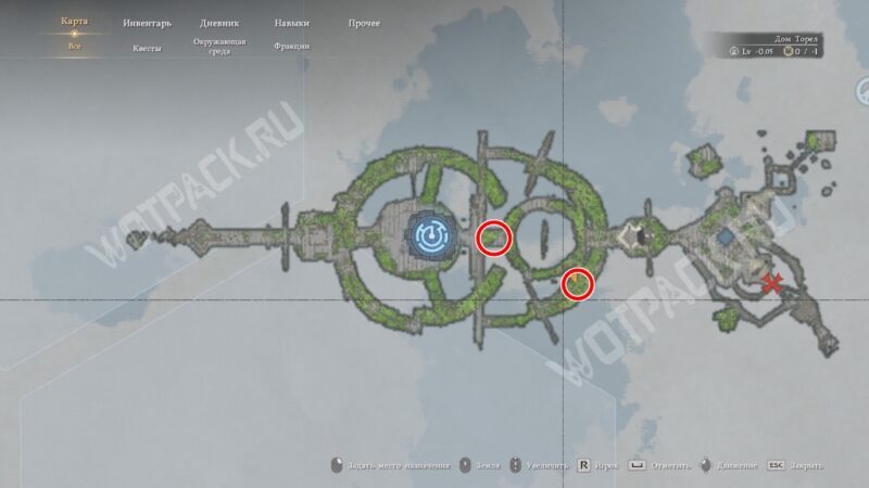 Места разрывов кабеля