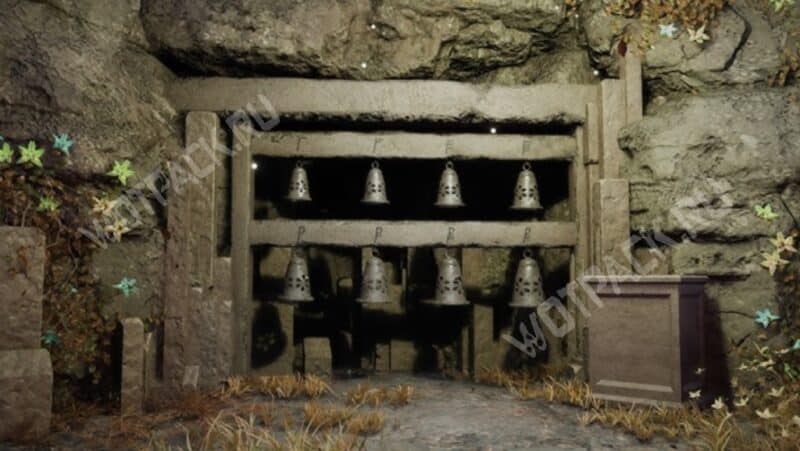 Восемь колокольчиков в локации "Стальная гора"