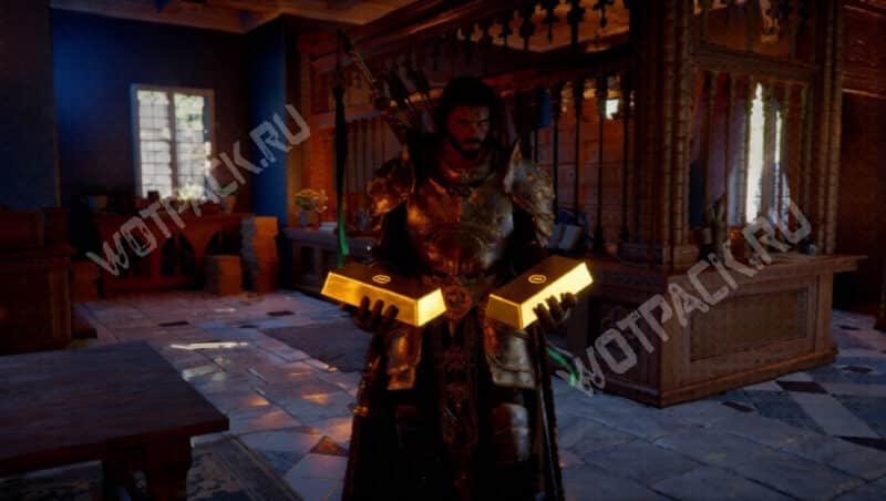 Клифф держит золотые слитки в банке Эрнанда