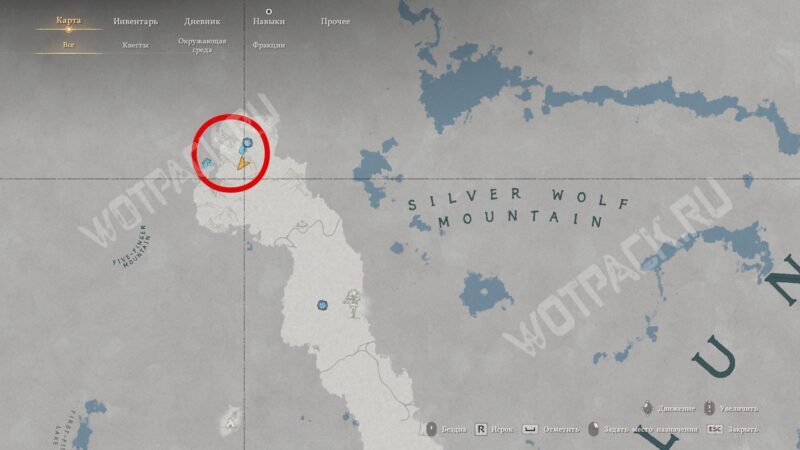 Ближайший к животному телепорт на карте