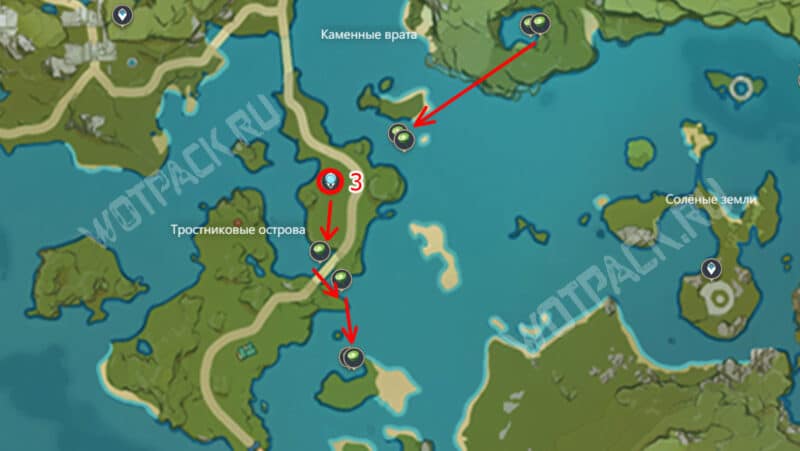 Маршрут по сбору чашечек лотоса от Каменных врат до Тростниковых островов