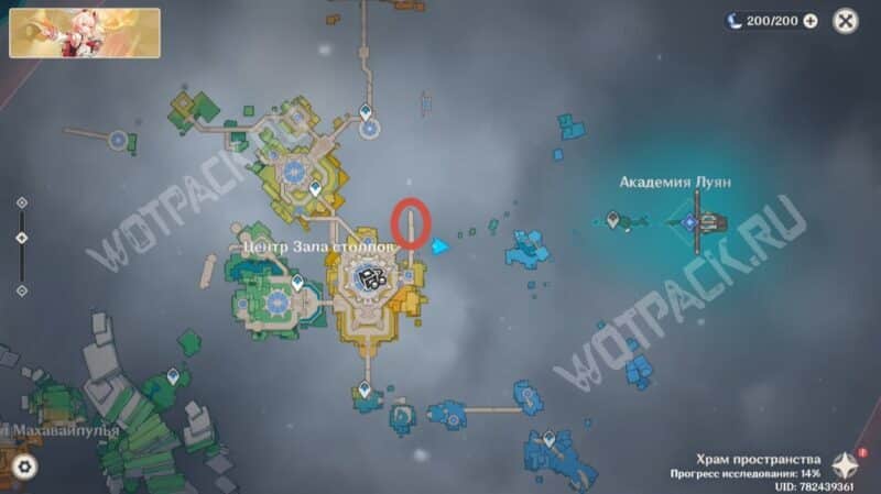 Расположение потока на карте