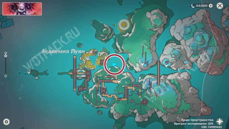 Место расположения лодки у реки