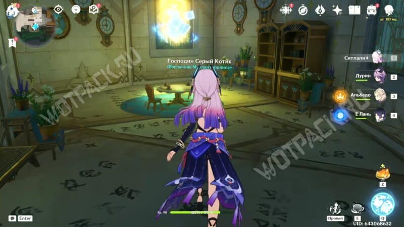 Господин Серый Котик в Genshin Impact: где найти друзей для чаепития