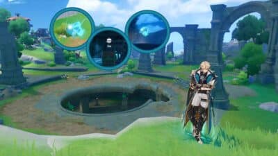 Как решить загадку с тремя сундуками под водой на Пике ветров в Genshin Impact