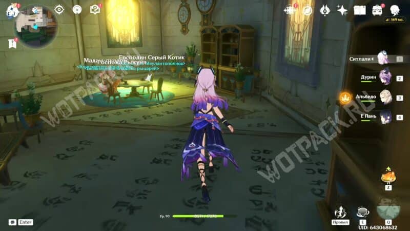 Господин Серый Котик в Genshin Impact: где найти друзей для чаепития