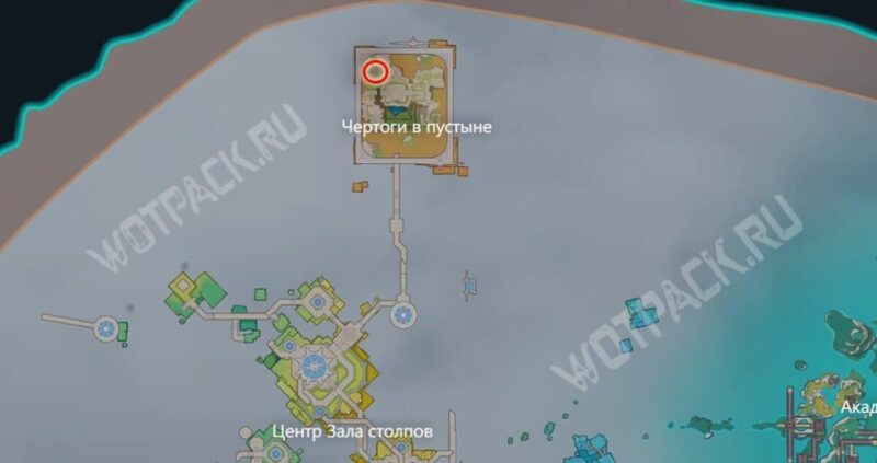 Маха Васудеваяпутра на карте Храма пространства