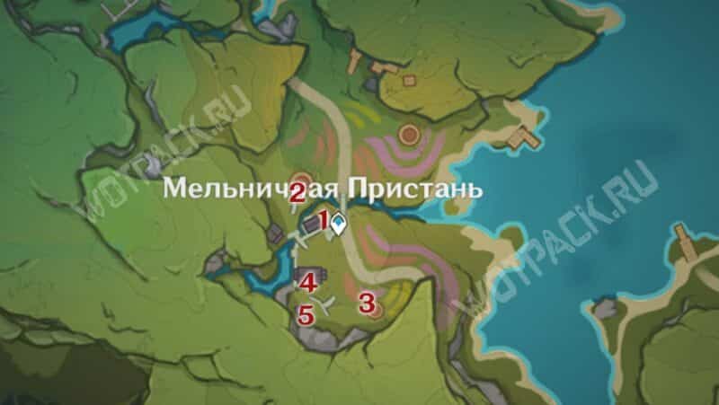 Маршрут осмотра нарисованных бомбочек Кли