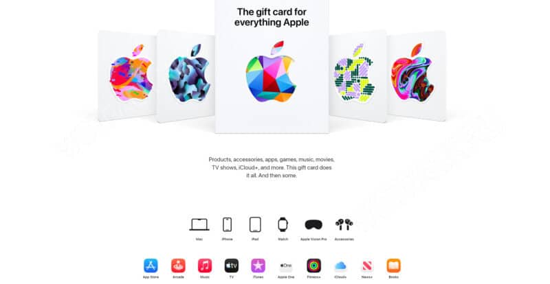 На что можно потратить подарочные карты Apple