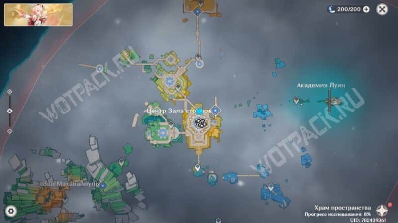 Карта Храма пространства