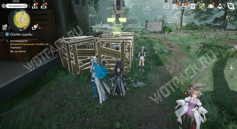 Первый столб в игре